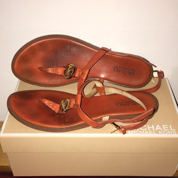 Michael Kors Sondra genuine leather Sandals size 9M - Picture 2 of 7
